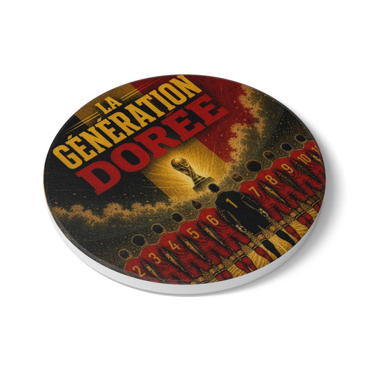 Belgium World Cup Ceramic Drinks Coaster